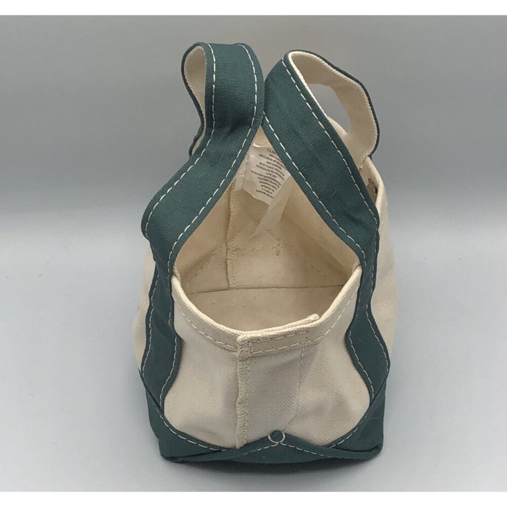 LL Bean Mini Boat And Tote Bag Embroidered Autumn Leaves 5.5"Lx5"Hx4.5"D - Picture 3 of 9
